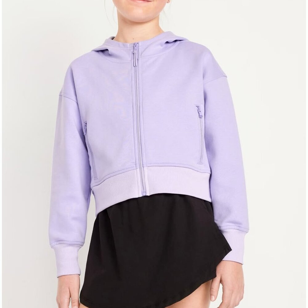 Dynamic Fleece Zip-Front Performance Hoodie for Girls